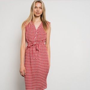 NEW Tucker NYC sleeveless silk tie waist dress